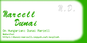 marcell dunai business card